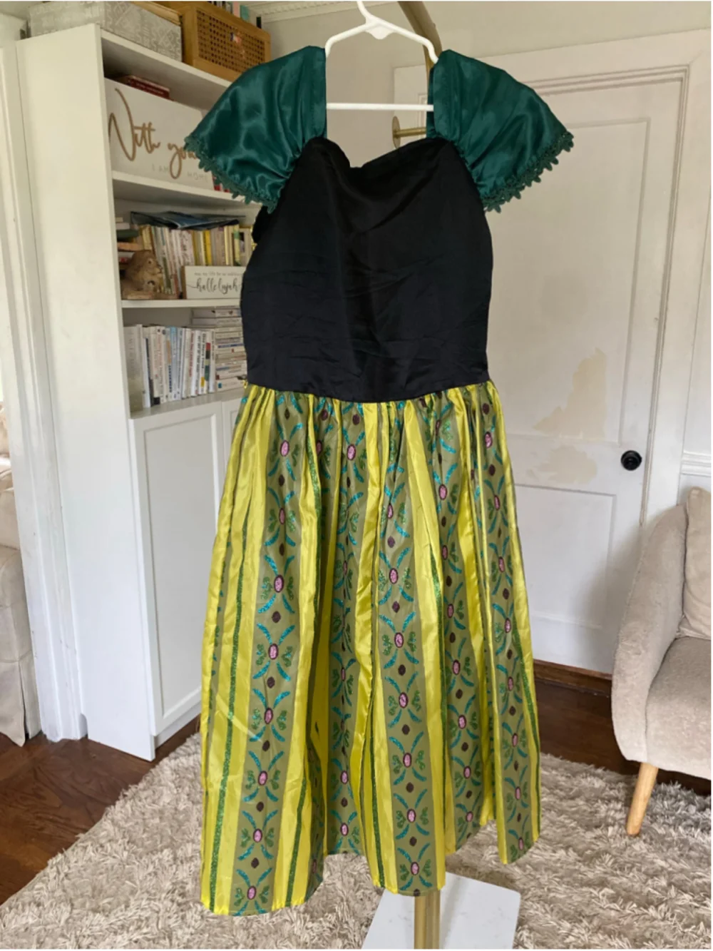 Trish Scully Frozen Anna Princess Maxi Dress Girls 6 Costume Play Dress-up